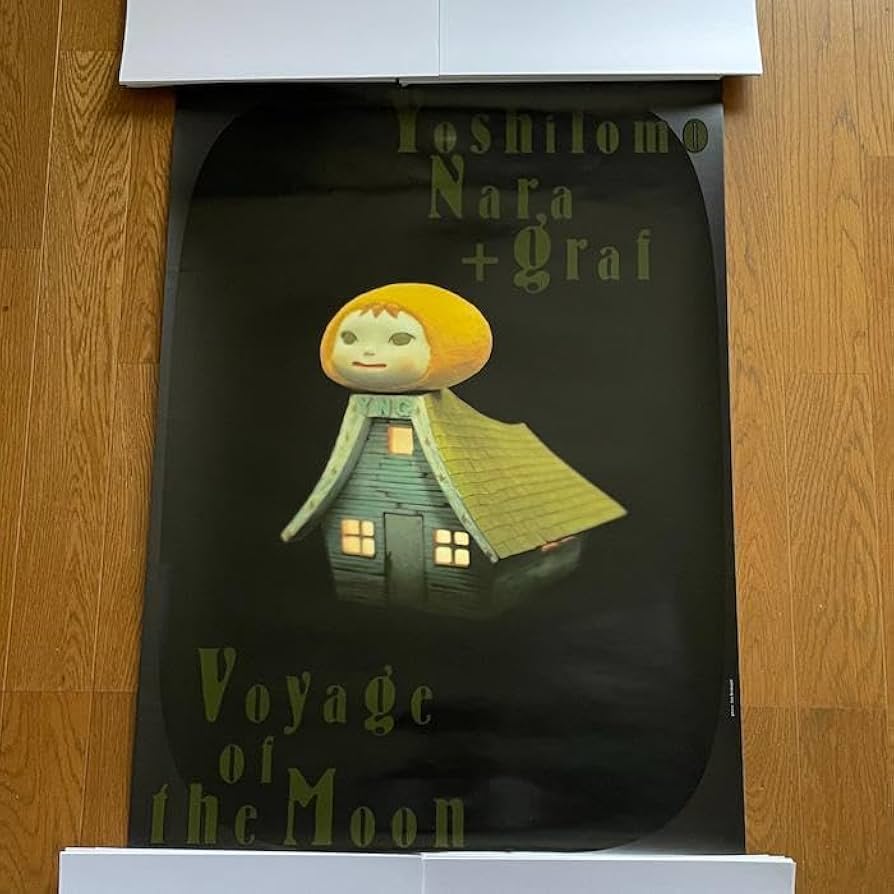 Amazon.co.jp: 奈良美智 + graf ポスター Voyage of the Moon